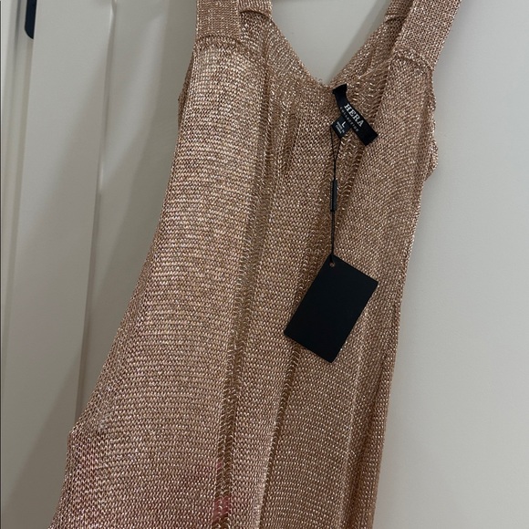 Metallic Gold Mesh Bikini Cover - Picture 8 of 13